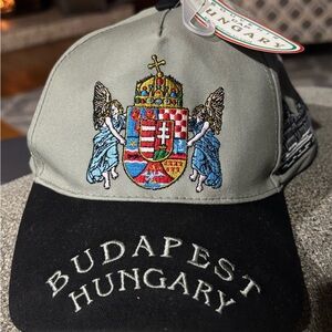 Budapest Hungary Embroidered Cap